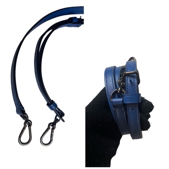 Coach swagger 21 Azure blue crossbody/shoulder leather bag - Picture 16 of 17